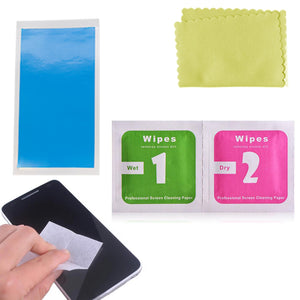 Camera Lens Optical Screen Protector Cleaning Cleaner Wet Dry Wipes Cloth Dust Absorber sticker