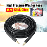 15M Click Head High Pressure Car Washer Water Hose Cleaning for Karcher K2-K7 Series