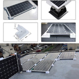 6pcs Solar Panel Corner Cable Mounting Bracket Kit for Vehicle Roof Caravan Boat RV