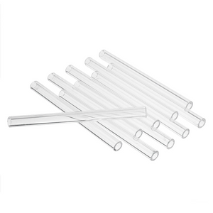 10Pcs 100mm OD 8mm 1.5mm Thick Wall Borosilicate Glass Blowing Tube Tubing Clear