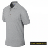 Gildan Jersey Polo Collar T-SHIRT Sport Grey Tee Top