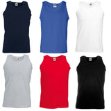 Blank Plain Basic Tank Top Singlet T Shirt Small Big Men's Cotton Premium Quality