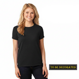 Gildan Womens Heavy Cotton Black T-Shirt Tee Tops Female Ladies