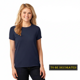 Gildan Womens Heavy Cotton Navy Blue T-Shirt Tee Tops Female Ladies