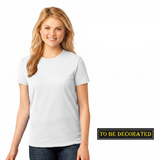 Gildan Womens Heavy Cotton White T-Shirt Tee Tops Female Ladies