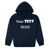 Personalised Mens Custom Printed Hoodie Hooded Sweatshirt Text Word Printing