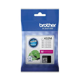 Brother LC-432 Black Cyan Magenta Yellow 4 Ink Cartridge LC432 Value Pack