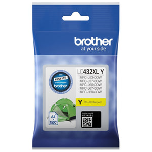 Brother LC432XL Yellow High Yield Ink Cartridge Toner LC-432XLY