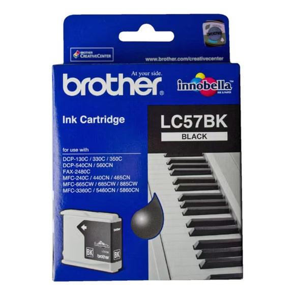 Brother LC57BK Black Ink Cartridge Toner LC-57BK