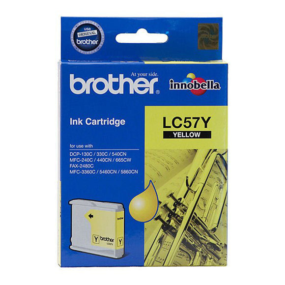 Brother LC57Y Yellow Ink Cartridge Toner LC-57Y