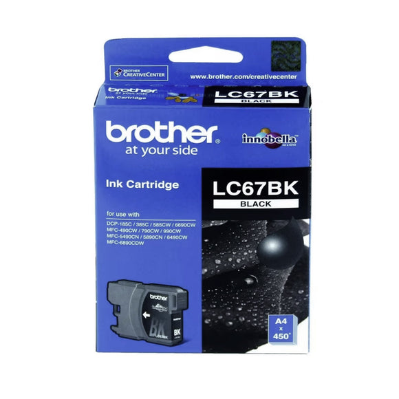 Brother LC67 Black Ink Cartridge Toner LC-67BK