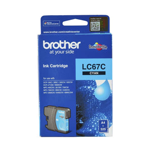 Brother LC67 Cyan Ink Cartridge Toner LC-67C