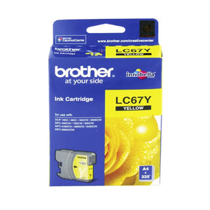 Brother LC67 Yellow Ink Cartridge Toner LC-67Y