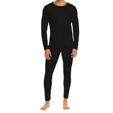 2 Set Black White Holeproof Aircel Thermal Men Long Sleeve Top & Long Johns Pants Base Layer