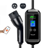 Isigma 5m 3.5KW 1P Type 2 Portable Electric Car EV Charger WIFI Bluetooth App Control 6-15A Adjustable