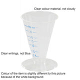 21x Reusable Medicine Measuring Measure Cups 40ml Clear Plastic Graduated Conical Bulk