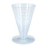 42x Reusable Medicine Measuring Measure Cups 40ml Clear Plastic Graduated Conical Bulk