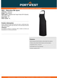 Portwest S841 Bib Apron Adjustable Polycotton Mens Womens kitchen Cooking Chef Uniform