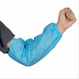 400pcs Safetyware Non-Woven Fabric Disposable Protective Arm Sleeves Protector Breathable Cover Blue for Hospital Laboratory Kitchen Saloon