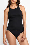 4 Packs Bonds Womens Organic Chesty Singlet Tank Top Underwear Black WTHY Bulk