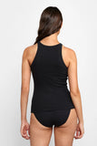 Bonds Organics Chesty Singlet Womens Ribbed Tank Top Underwear Black WTHY