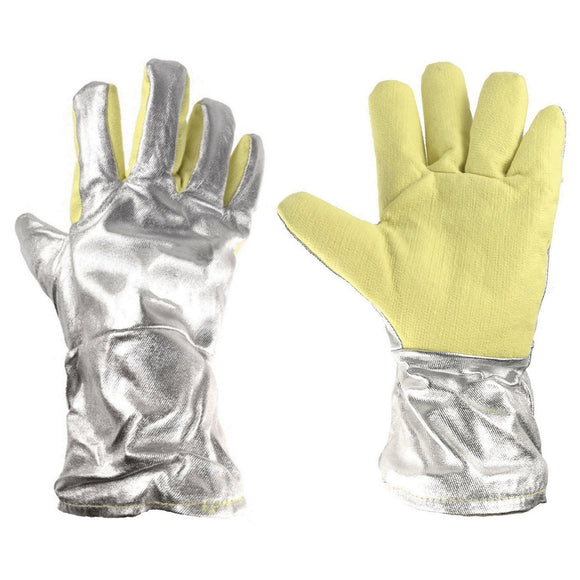 SafetyWare Para-Aramid High Heat Resistant Tig Mig Welding Gloves Aluminized Fire Proof for Welder Riggers BBQ