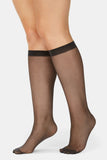 12 Pair Kayser Plus Sheer Knee Hi Black Stockings Pantyhose Tights H12200 Bulk Women