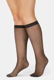 4 Pair Kayser Plus Sheer Knee Hi High Black Stockings Pantyhose Tights H12200 Women