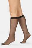 4 Pair Kayser Plus Sheer Knee Hi High Black Stockings Pantyhose Tights H12200 Women