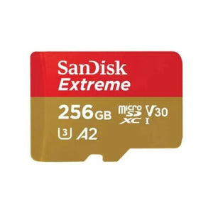 SanDisk Extreme 256GB 190MB/s V30 A2 SDXC 4K Micro SD Memory Card with Adapter