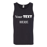 Personalised Mens Custom Printed Tank Top Singlet T Shirt Text Word Printing