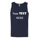 Personalised Mens Custom Printed Tank Top Singlet T Shirt Text Word Printing