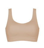 8 Pack Sloggi Zero Feel Invisible Comfort Women Bra Crop Top Peanut Butter Beige Bulk