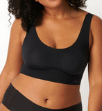 Sloggi Zero Feel Crop Top Invisible Comfort Womens Wire Free Wireless Bra Padded