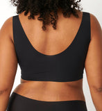 8 Pack Sloggi Zero Feel Invisible Comfort Womens Padded Bras Crop Top Black Bulk