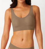 8 Pack Sloggi Zero Feel Invisible Comfort Womens Bras Crop Top Lead Grey Bronze Bulk