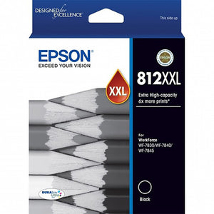 Epson 812XXL Black Extra High Capacity Ink Cartridge C13T02K192 Genuine Original