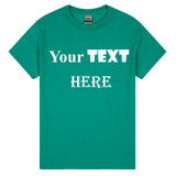 Personalised Customised Mens Custom Printed T-Shirt Text Logo Printing Tee Top