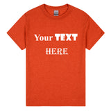 Personalised Customised Mens Custom Printed T-Shirt Text Logo Printing Tee Top