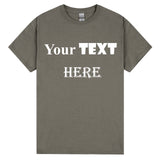 Personalised Customised Mens Custom Printed T-Shirt Text Logo Printing Tee Top
