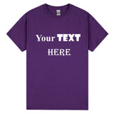 Personalised Customised Mens Custom Printed T-Shirt Text Logo Printing Tee Top