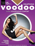 6x Voodoo Shine Voluptuous Comfort Stockings Pantyhose Tights Jabou Brown H30560