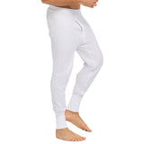 Holeproof Aircel Thermal Mens Long Johns Warm Pants Underwear White MYPY1A Waffle Knit
