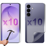 10 Set Tempered Glass Screen Protector for Samsung Galaxy S26+ PLUS Front and Back Soft Film Bulk