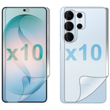 10 Set Soft PET Film Screen Protector for Samsung Galaxy S26 ULTRA Front and Back Bulk