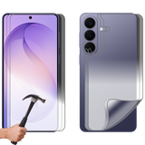 2 Set Tempered Glass Screen Protector for Samsung Galaxy S26+ PLUS Front and Back Soft Film Bulk