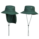 2x Portwest Sun Protection Cotton Adjustable Unisex Wide Brim Hat Neck Flap Bulk Green