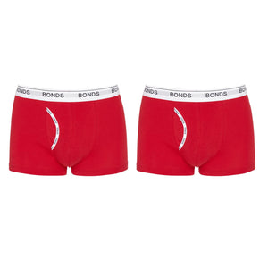 2x Bonds Guyfront Trunks Mens Red Briefs Boxer Undies Underwear MZVJ Bulk