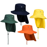 Portwest Wide Brim Hat Cap Sun Protection Visor Neck Flap Cotton Fishing Hiking MC601