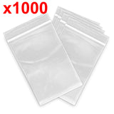 1000x Small Mini Resealable Self Seal Clear Plastic Zip Lock Bags 40x60mm Bulk